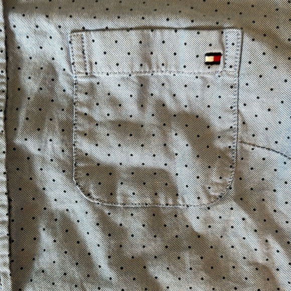 Tommy Hilfiger | Blue Polka Dot Button Down shirt - Picture 5 of 16